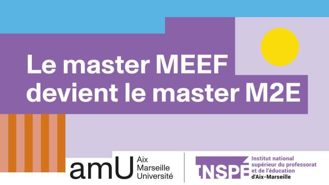 Le master MEEF devient le master M2E | INSPE Institut National ...